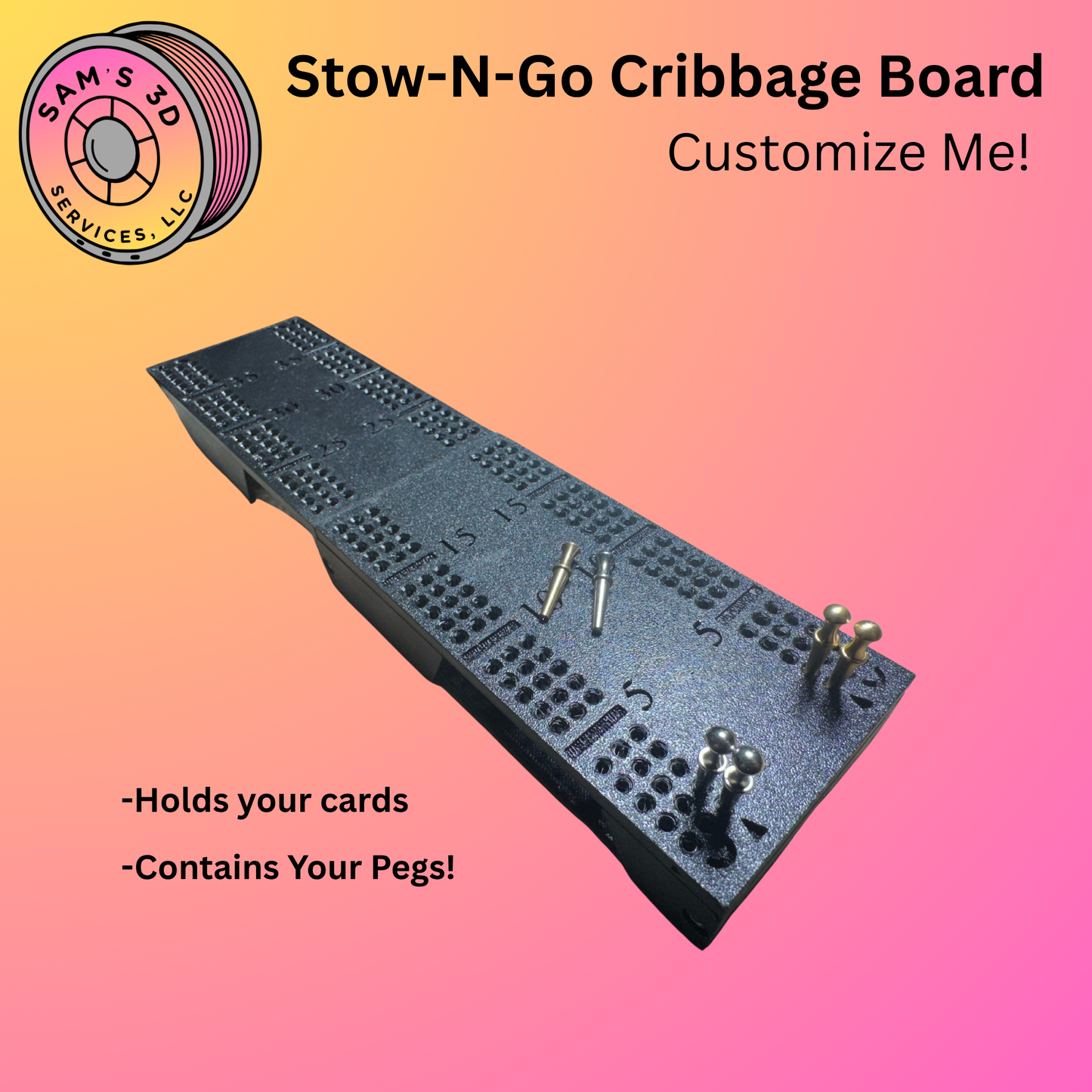 Stow-N-Go Cribbage Board